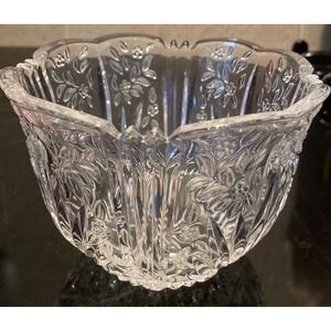 Vintage Crystal Potpourri Bowl 5"